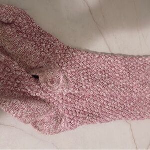 Cozy Pink Knit socks